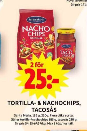 ICA Maxi Santa maria nachos erbjuda