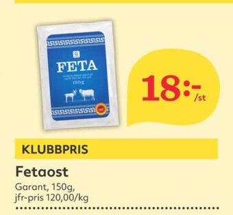 Hemköp Garant fetaost erbjuda