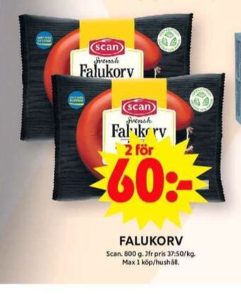 ICA Maxi Scan falukorv erbjuda