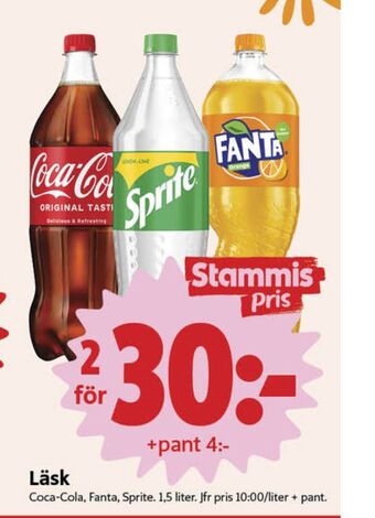 ICA Nära Coca cola läskedryck erbjuda