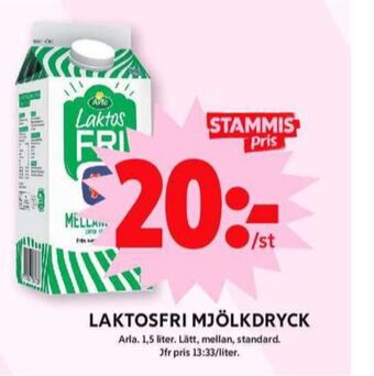 ICA Maxi Arla mellanmjölk erbjuda