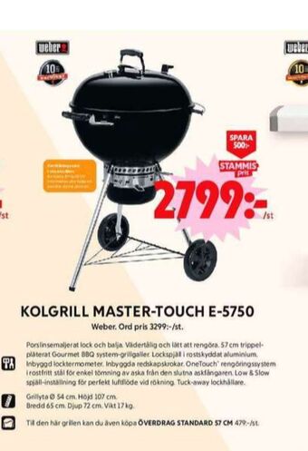 ICA Maxi Weber klotgrill erbjuda