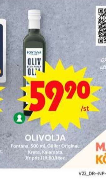 ICA Maxi Fontana olivolja erbjuda