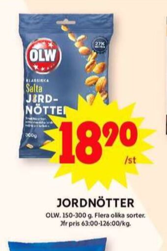 ICA Maxi Olw jordnötter erbjuda
