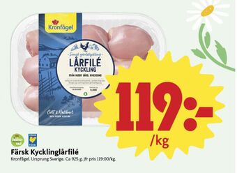 ICA Nära Kronfågel kycklinglårfile erbjuda