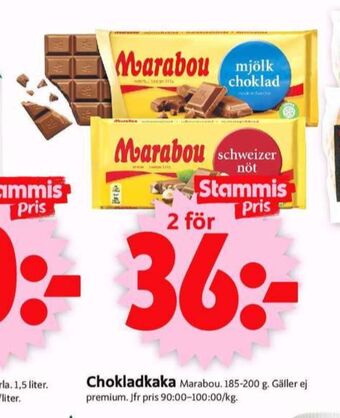 ICA Supermarket Marabou chokladkaka mjölkchoklad erbjuda