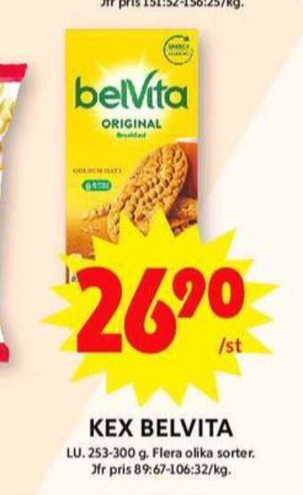 ICA Maxi Belvita kex erbjuda