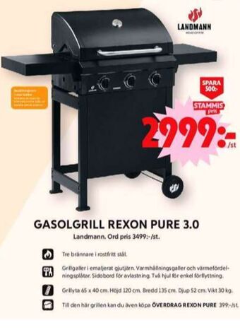 ICA Maxi Landmann gasolgrill erbjuda
