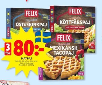 ICA Kvantum Felix matpajer erbjuda