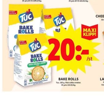 ICA Maxi Bake rolls kex erbjuda