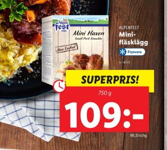 Lidl Alpen fest fläsklägg erbjuda