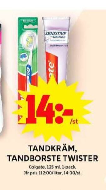 ICA Maxi Colgate tandkräm erbjuda
