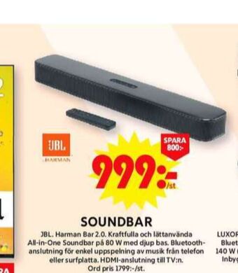ICA Maxi Jbl soundbar erbjuda