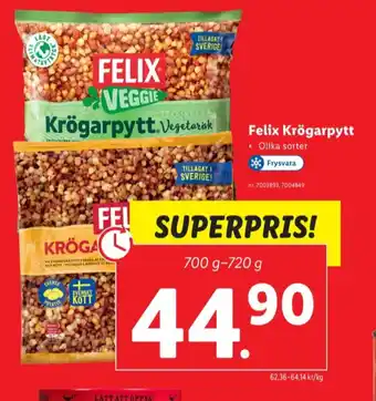 Lidl Felix färdigrätter erbjuda