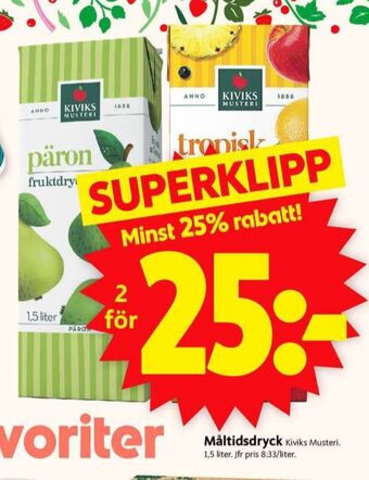 ICA Supermarket Kivik fruktdryck erbjuda