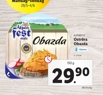 Lidl Alpen fest röror erbjuda