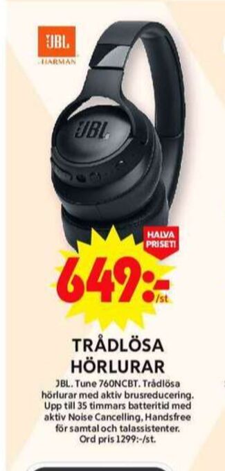 ICA Maxi Jbl headset erbjuda