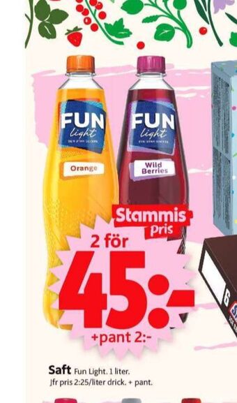 ICA Supermarket Fun light lättdryck erbjuda