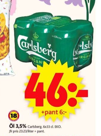 ICA Supermarket Carlsberg öl erbjuda