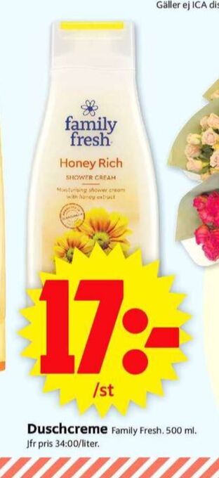 ICA Supermarket Family fresh duschtvål erbjuda