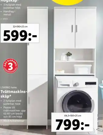Lidl Livarno skåp erbjuda