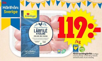 ICA Supermarket Färsk kycklinglårfilé erbjuda
