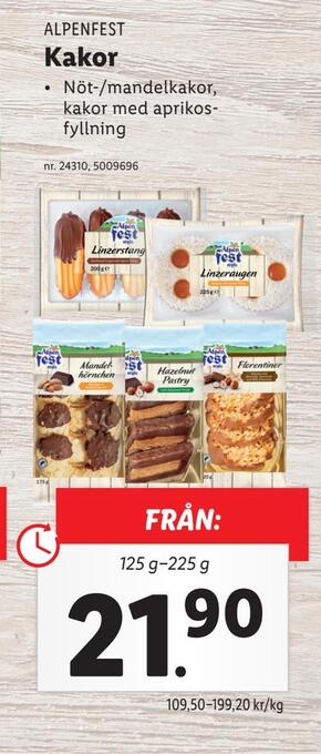 Lidl Kakor erbjuda