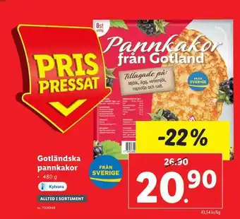 Lidl Gotländska pannkakor erbjuda