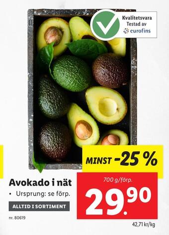 Lidl Avokado i nät erbjuda