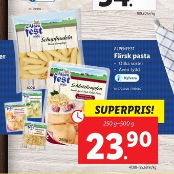 Lidl Färsk pasta erbjuda