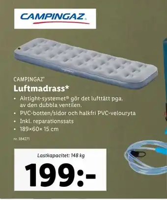 Lidl Luftmadrass erbjuda