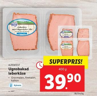 Lidl Ugnsbakad leberkäse erbjuda