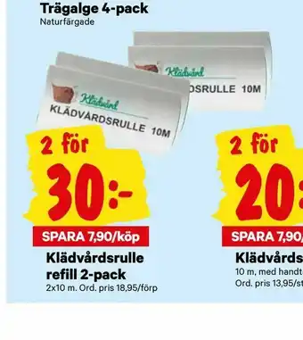 City Gross Klädvårdsrulle refill 2-pack erbjuda