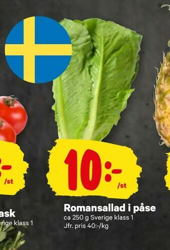 City Gross Romansallad i påse erbjuda