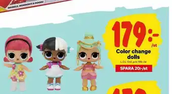 Color change dolls