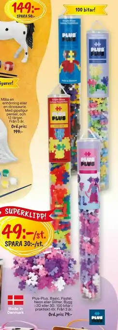 Plus-Plus. Basic, Pastel, Neon eller Glitter
