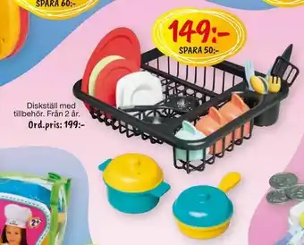 Leklust Diskställ med tillbehör erbjuda