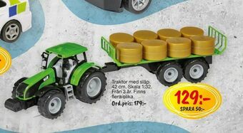 Leklust Traktor med släp erbjuda