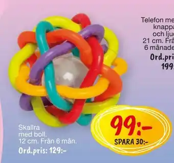 Leklust Skallra med boll erbjuda