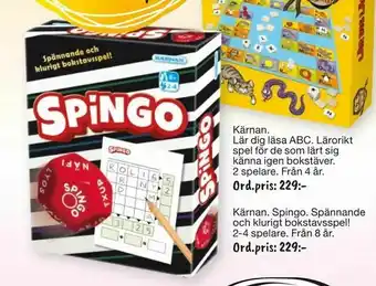 Leklust Kärnan. Spingo erbjuda