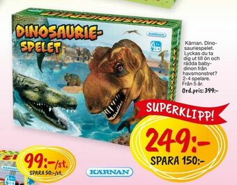 Leklust Kärnan. Dinosauriespelet erbjuda