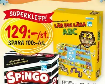 Leklust Kärnan. Lär dig läsa ABC erbjuda