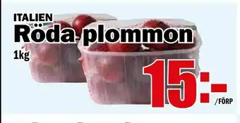 Matdax Röda plommon erbjuda