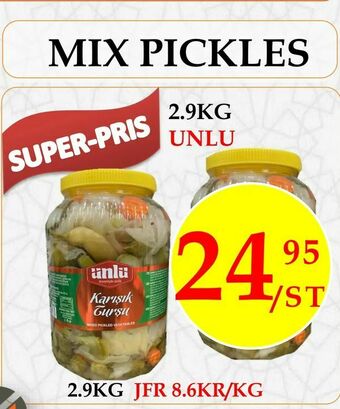 Matmixen Mix pickles erbjuda