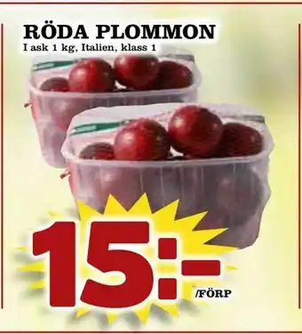 Matvärlden Tensta Röda plommon erbjuda