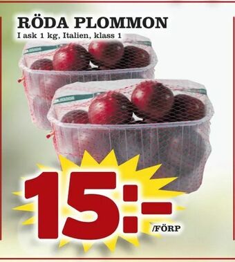 Matvärlden Tensta Röda plommon erbjuda