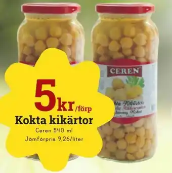 Kokta kikärtor