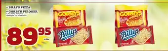minmatbutik billys pizza • gorbys piroger erbjuda