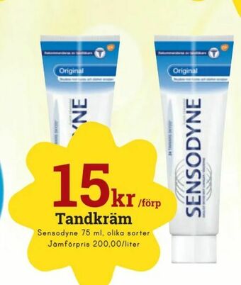 minmatbutik Tandkräm erbjuda