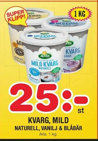 Nya Pulsen Kvarg, mild erbjuda